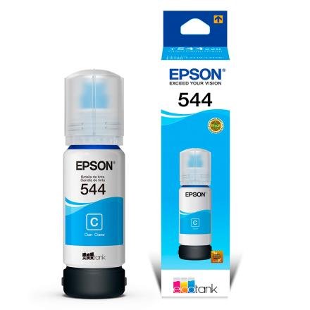 Botella de Tinta Epson 544 Cyan para Impresora EcoTank