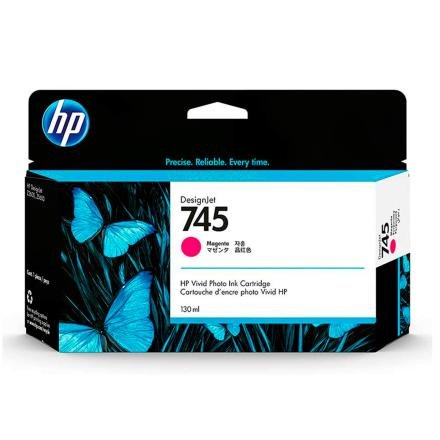Cartucho de Tinta HP 745 130ml Magenta para Impresora Designjet