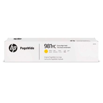 Cartucho de Tinta HP 981YC Amarillo para Impresora PageWide