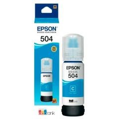 Botella de Tinta Epson 504 Cyan para Impresora EcoTank