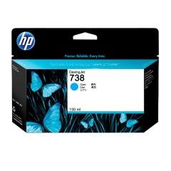 Cartucho de Tinta HP 738 130ml Cian para Impresora Designjet