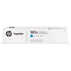 Cartucho de Tinta HP 981YC Cian para Impresora PageWide